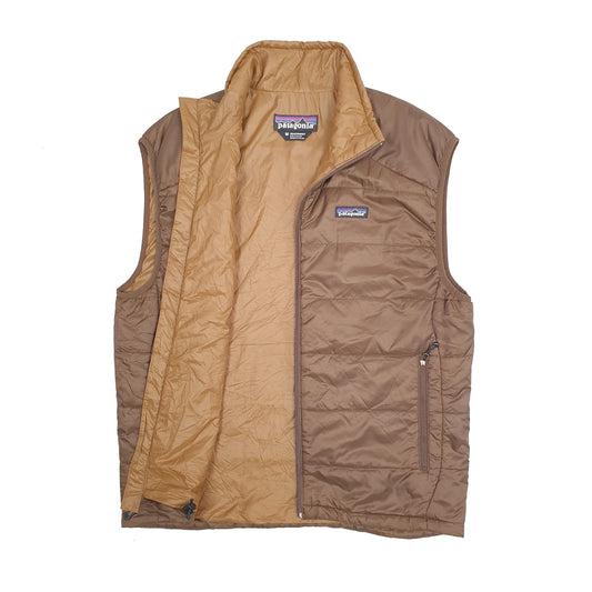 Mens Brown Patagonia Micro Puff Gilet Vest  Coat