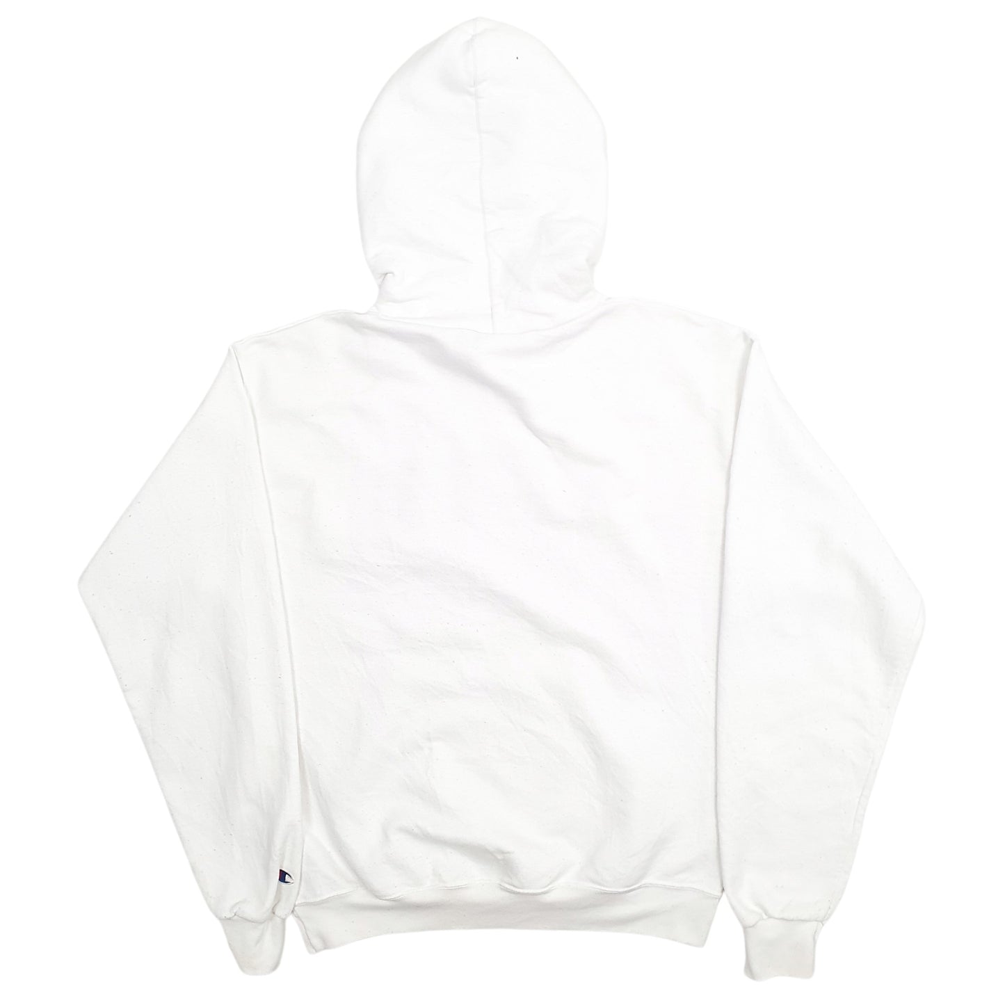 Mens White Champion University Of Portland Spellout Hoodie Jumper