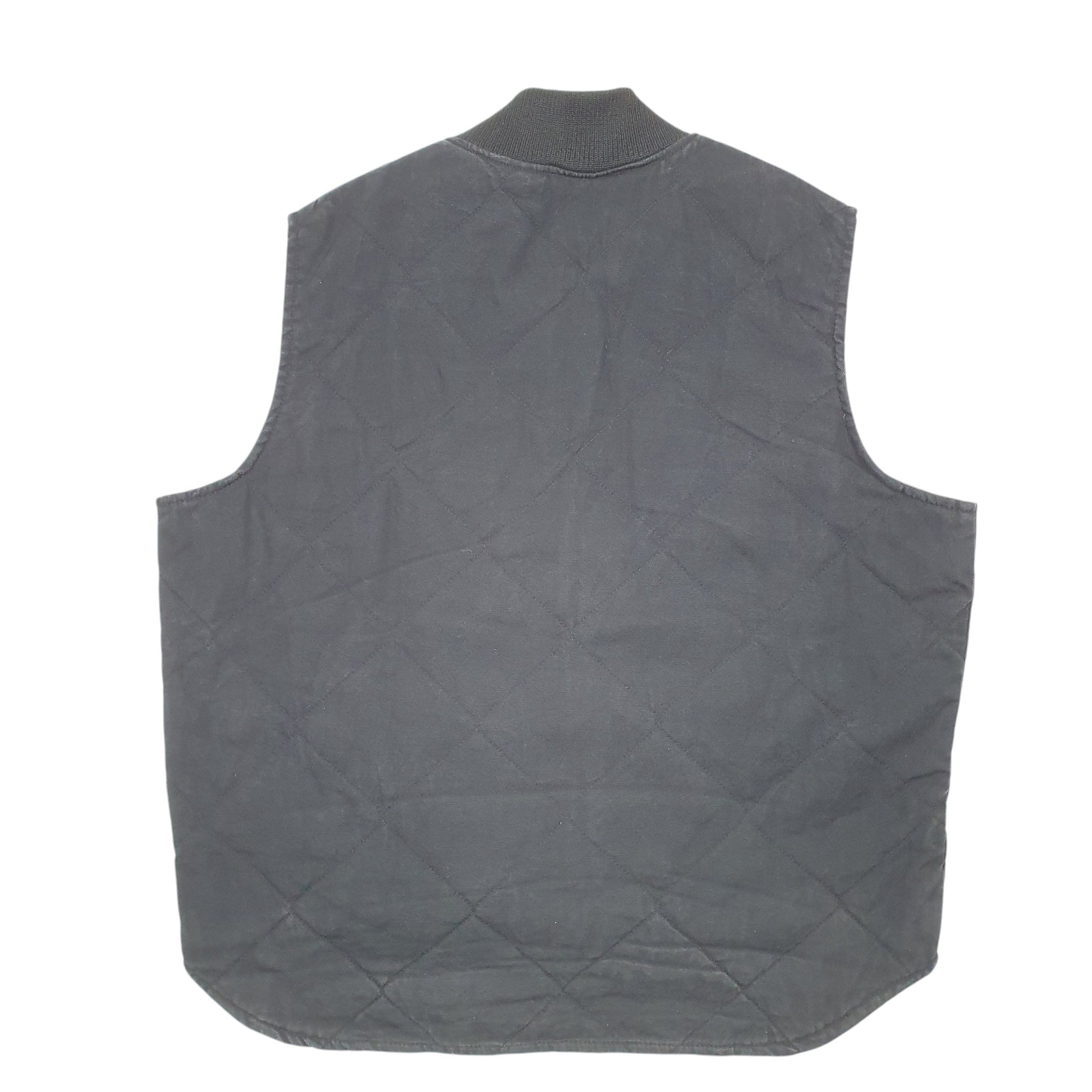 Mens Black Walls Workwear Quilted Insulated Vest  Coat