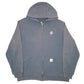 Mens Navy Carhartt Hoodie Workwear Full Zip Jumper