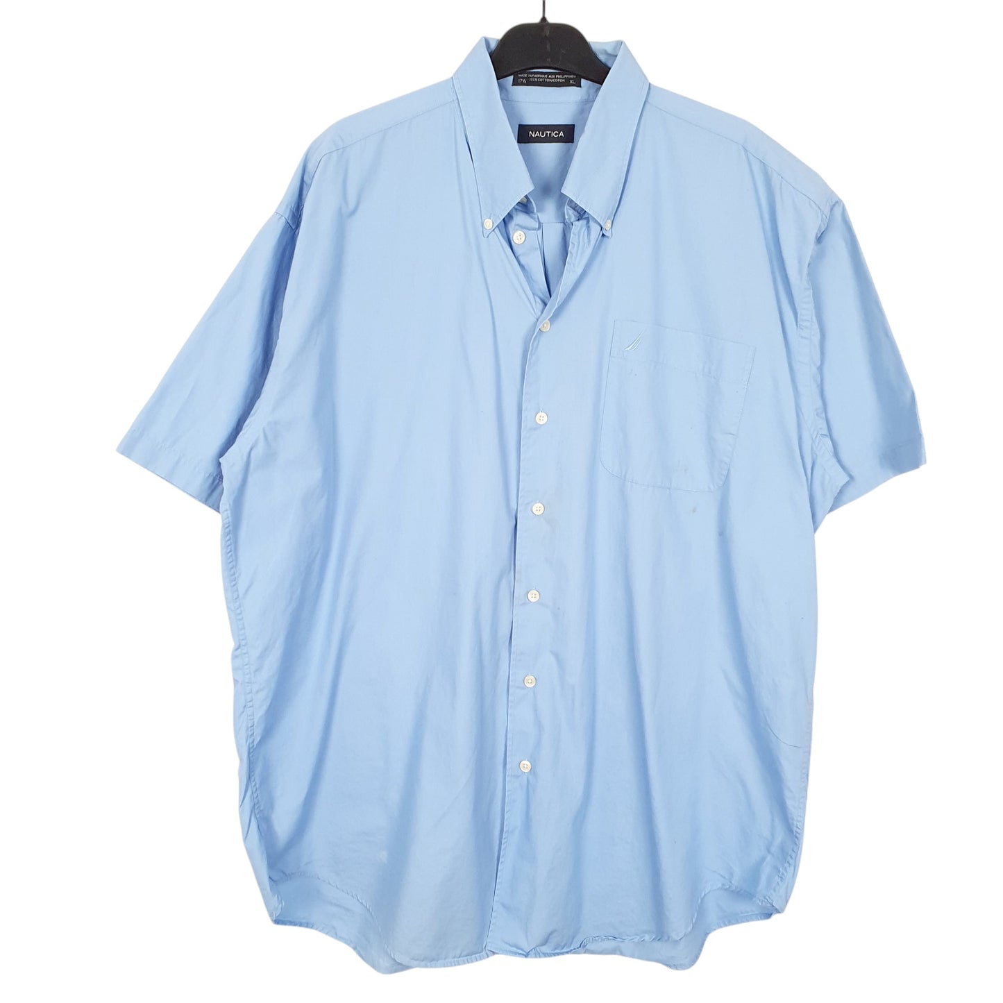 Mens Blue Nautica  Short Sleeve Shirt