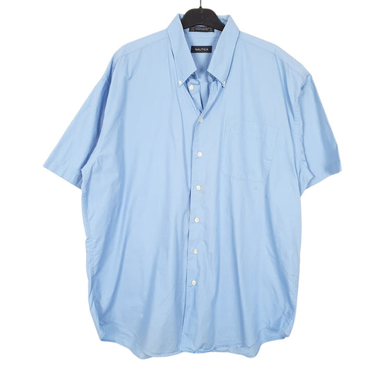 Mens Blue Nautica  Short Sleeve Shirt