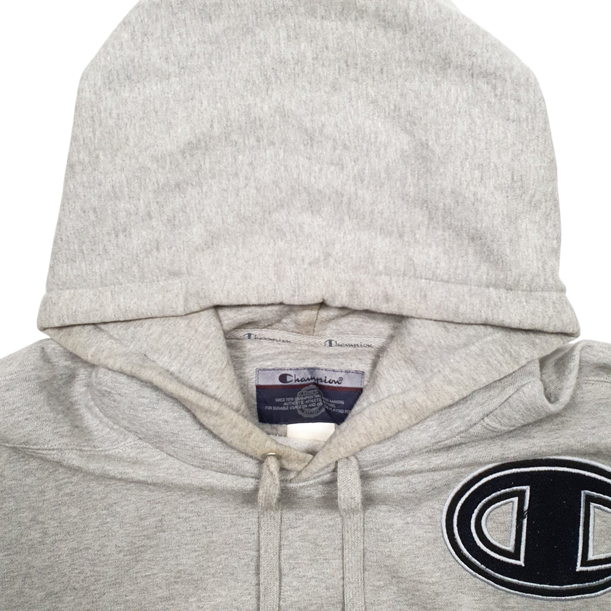 Mens Grey Champion  Hoodie Jumper