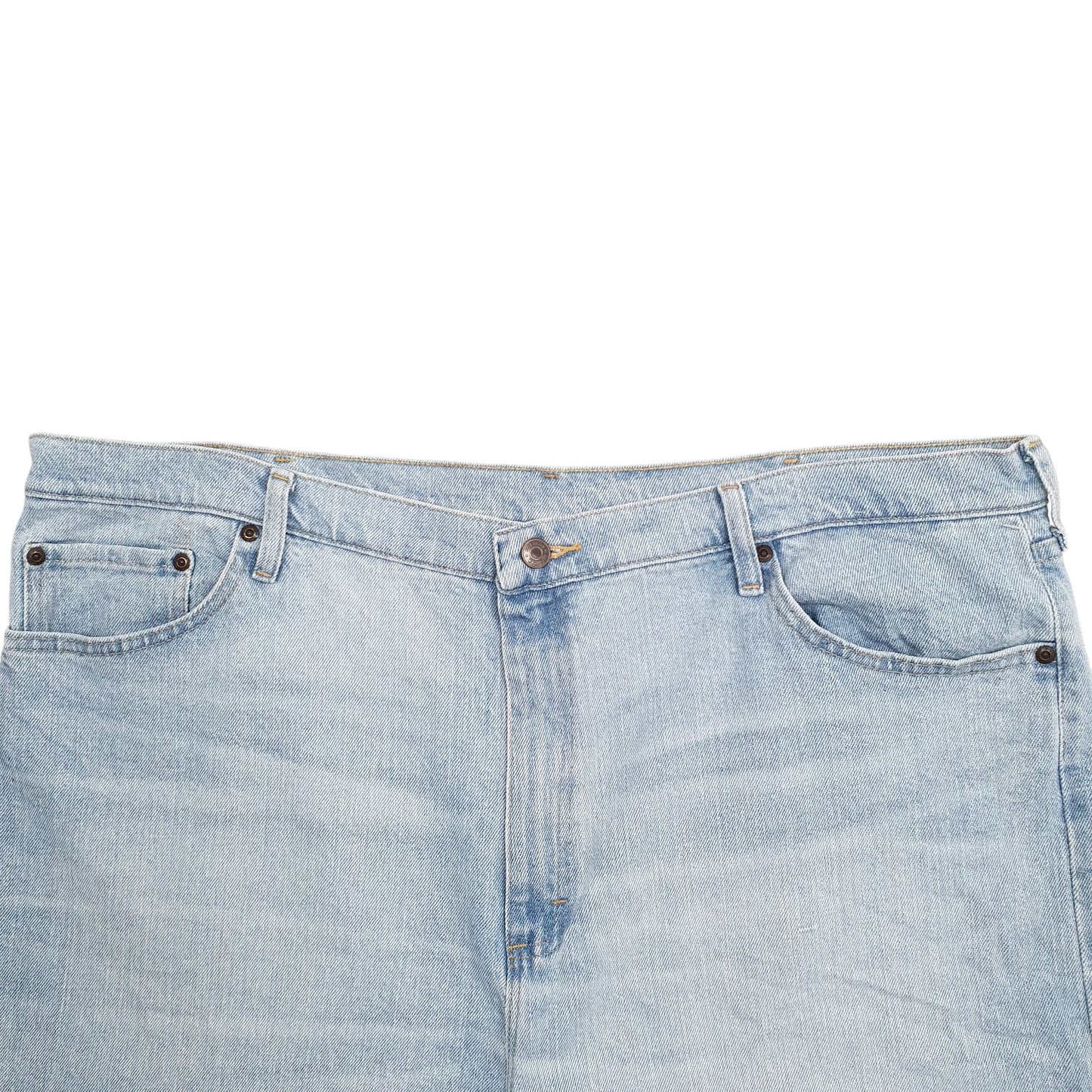 Mens Blue Wrangler Denim Jeans Jorts Denim Shorts