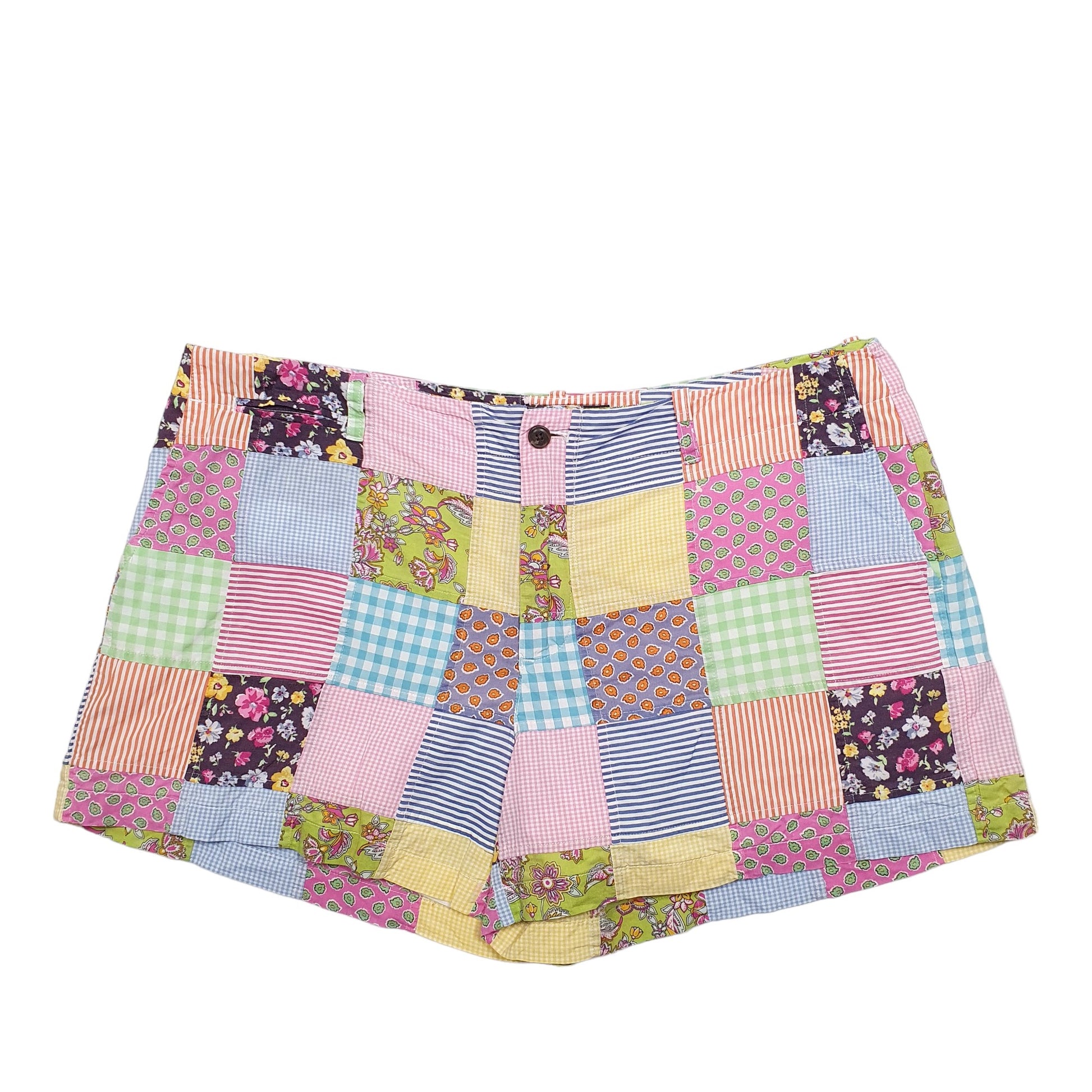 Womens Multi Ralph Lauren Multi Pattern Patchwork Chino Shorts