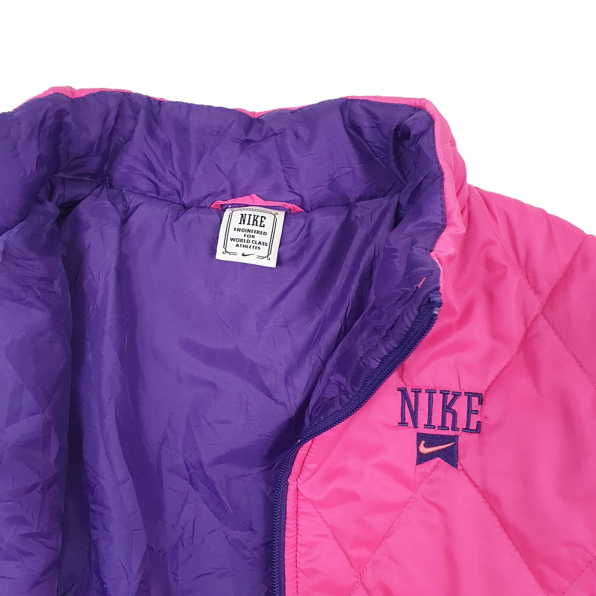blue and pink nike jacket