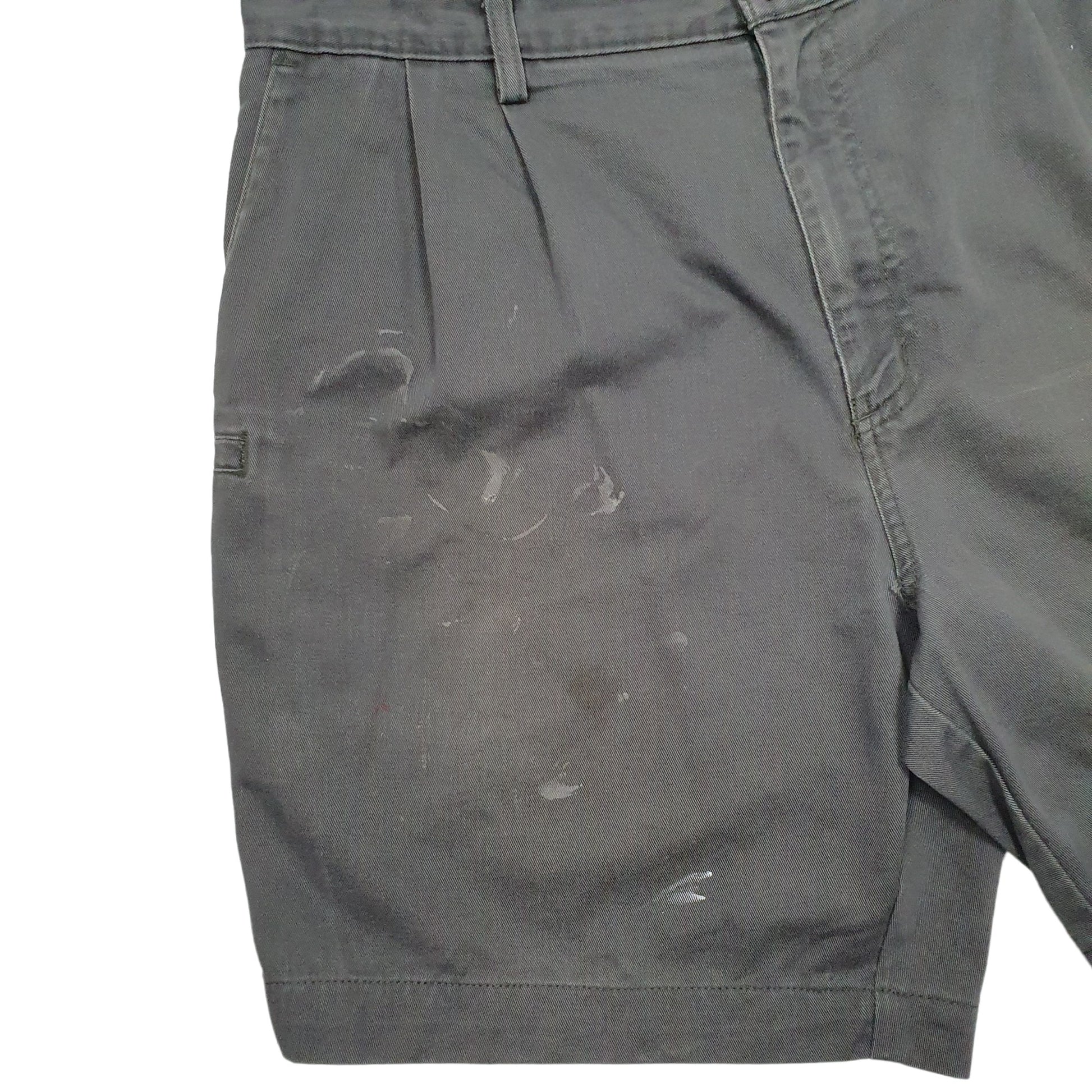 Mens Grey Carhartt Workwear Pleated Carpenter Shorts