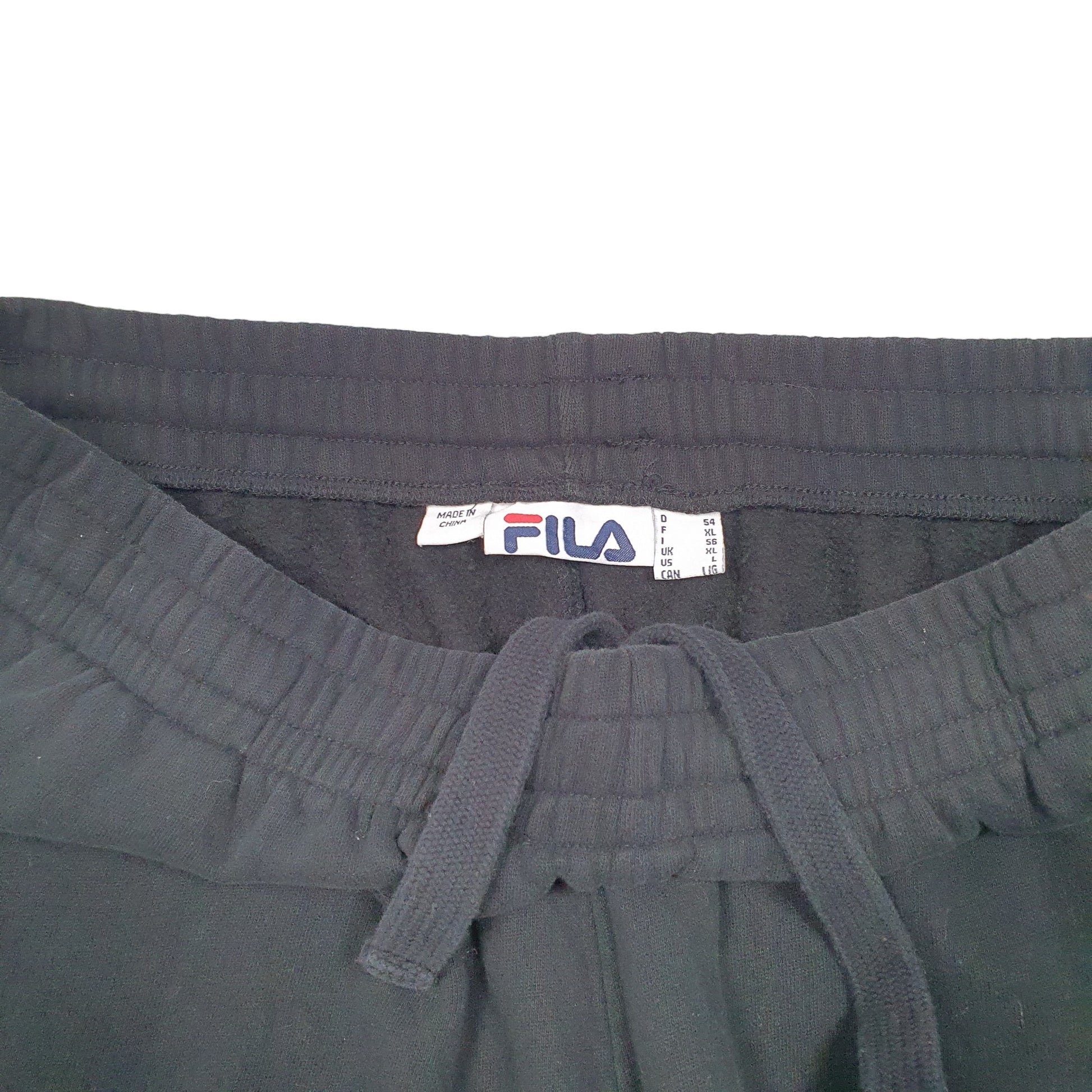 Mens Black Fila  Jogger Trousers