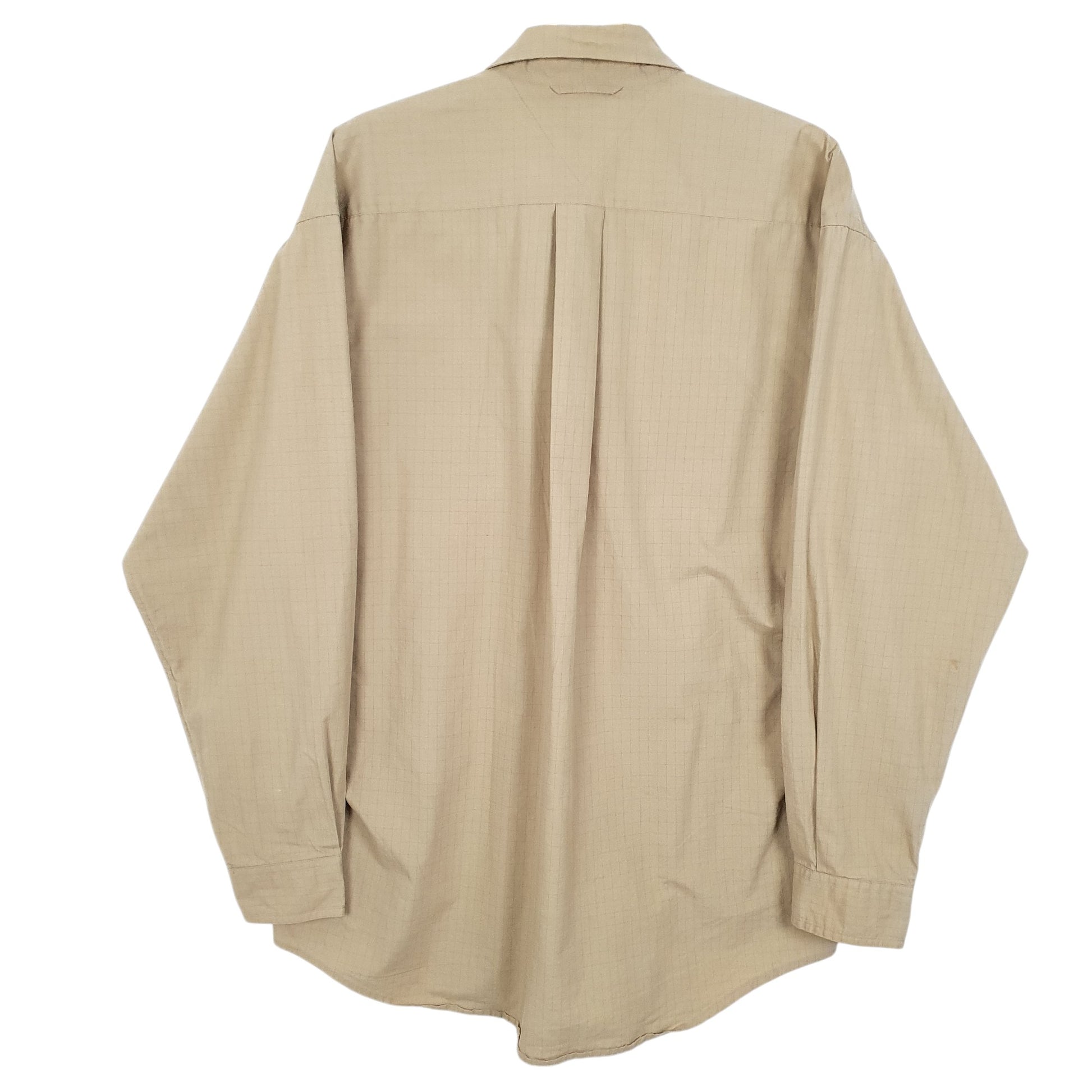 Mens Beige Tommy Hilfiger Golf Crest Long Sleeve Shirt