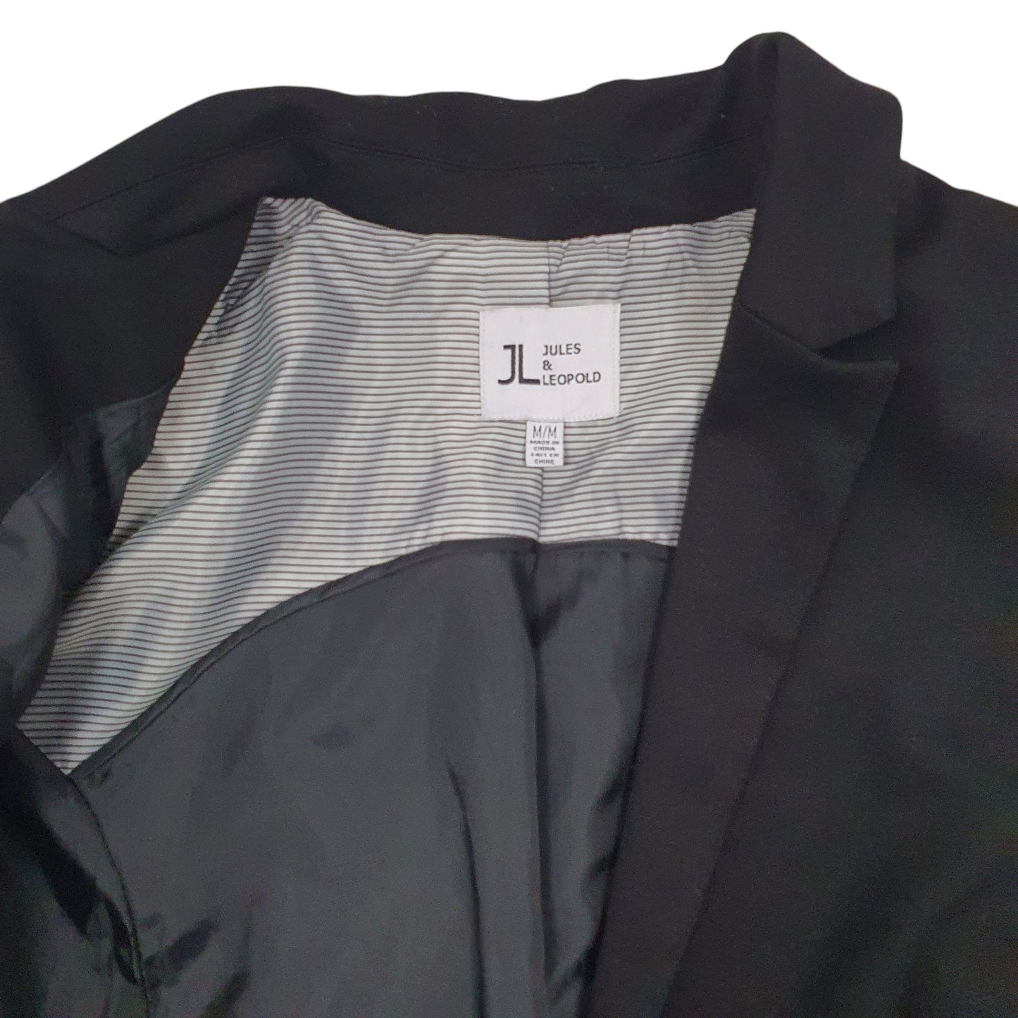 Womens Black Jules & Leopold  Crewneck Coat