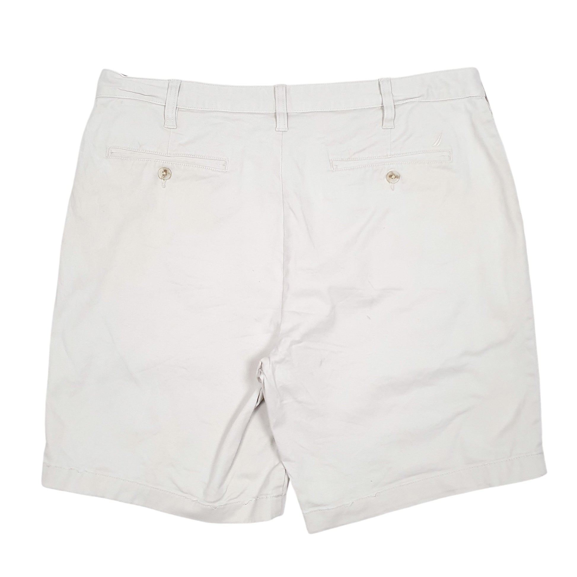 Mens Beige Nautica Deck Short Classic Stretch Chino Shorts