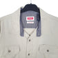 Mens Beige Wrangler Work Flex Comfort Short Sleeve Shirt