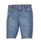 Womens Blue Levis Distressed Stretch Fit Denim Shorts