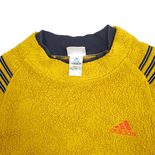 Womens Yellow Adidas Vintage 90's Crewneck Jumper