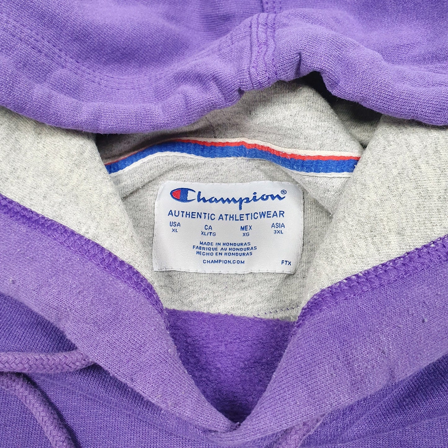 Mens Purple Champion  Hoodie Jumper
