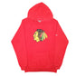 Mens Red Reebok NHL Chicago Blackhawks Hockey Face Off Hoodie Jumper