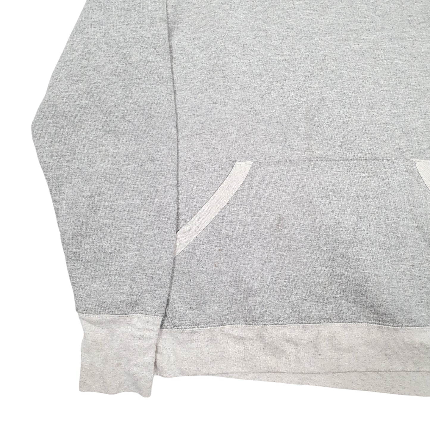 Mens Grey Champion Spellout Hoodie Jumper