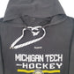 Mens Black Reebok Michigan Tech Hockey USA College Hoodie Jumper