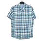 Mens Green Izod Seaside Poplin Short Sleeve Shirt