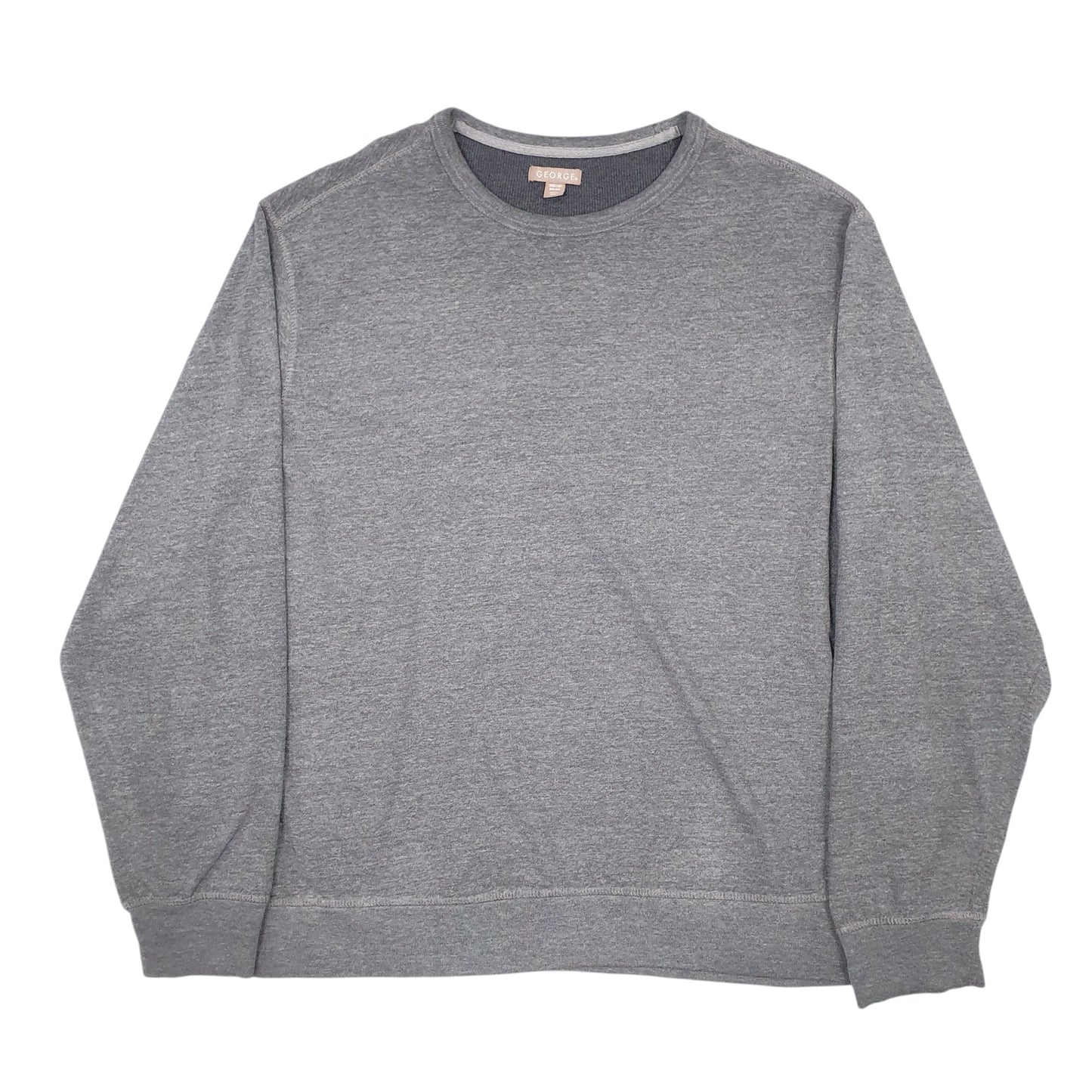 Mens Grey George  Crewneck Jumper