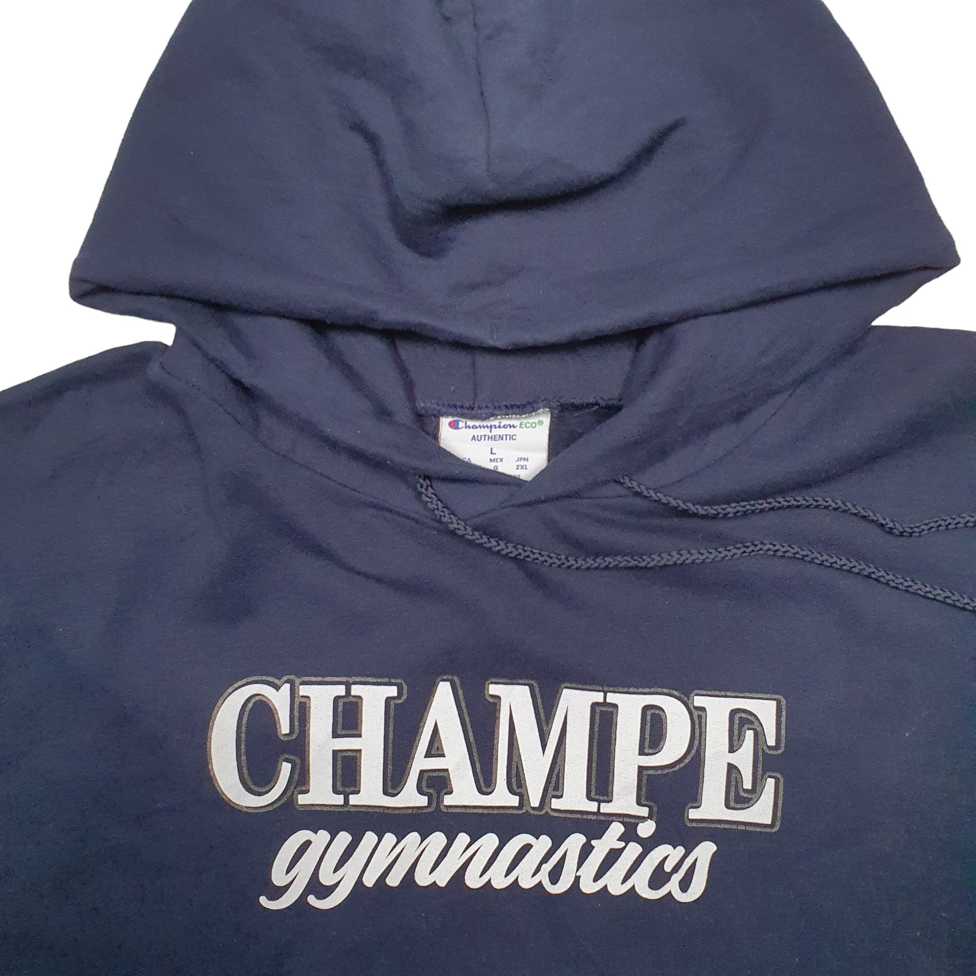 Mens Navy Champion Gymnastics Hoodie Jumper