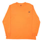 Mens Orange Dickies Pocket Workwear High Vis Long Sleeve T Shirt