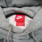 Mens Grey Nike Spellout Swoosh Hoodie Jumper