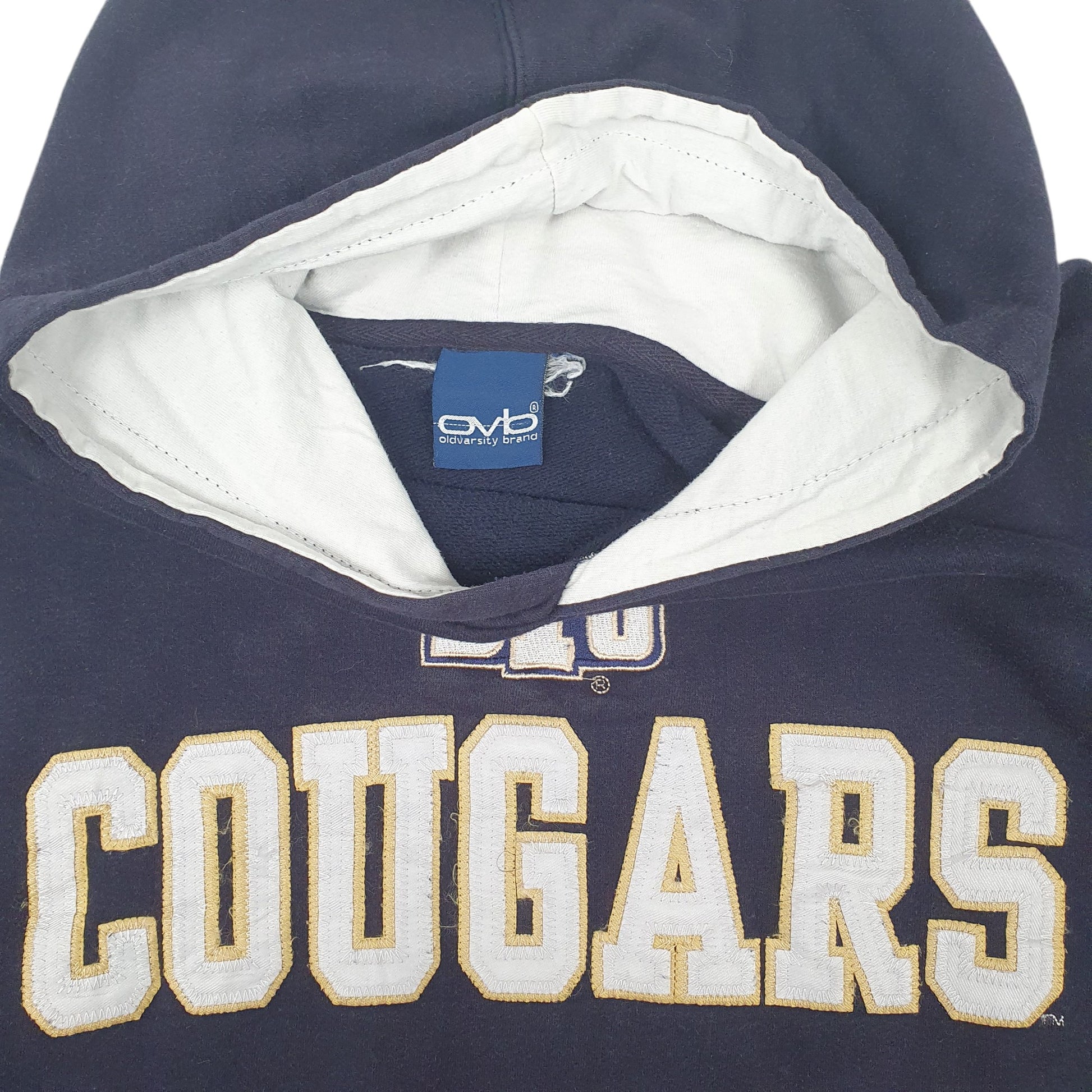 Mens Navy OVB BYU Cougars Hoodie Jumper