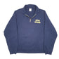 Womens Navy Jerzees Alpha Upsilon USA College Fraternity Frat House Quarter Zip Jumper