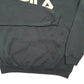 Mens Black Fila Spellout Hoodie Jumper