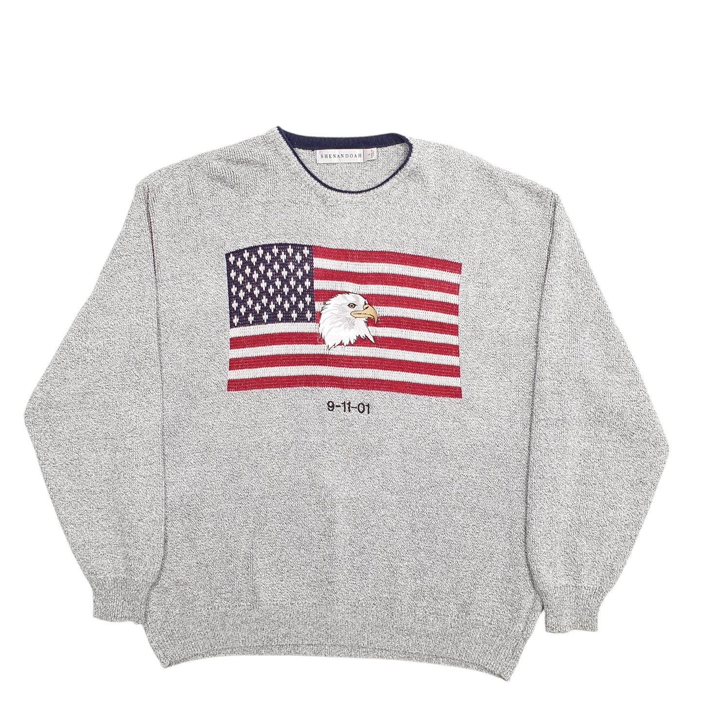Mens Grey Shenandoah 9/11 World Trade Crewneck Jumper