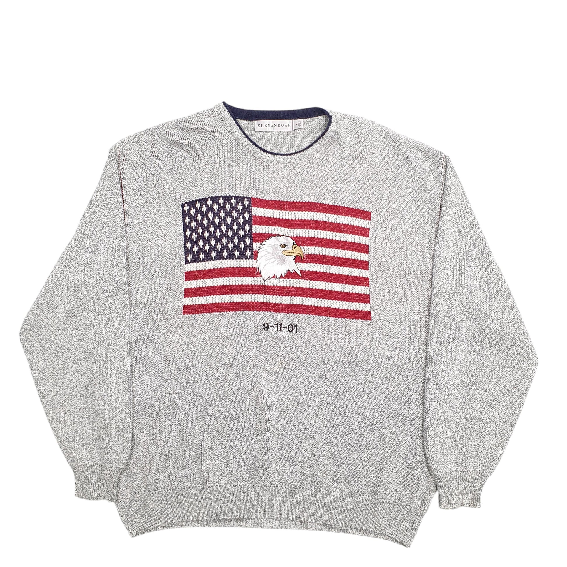 Mens Grey Shenandoah 9/11 World Trade Crewneck Jumper