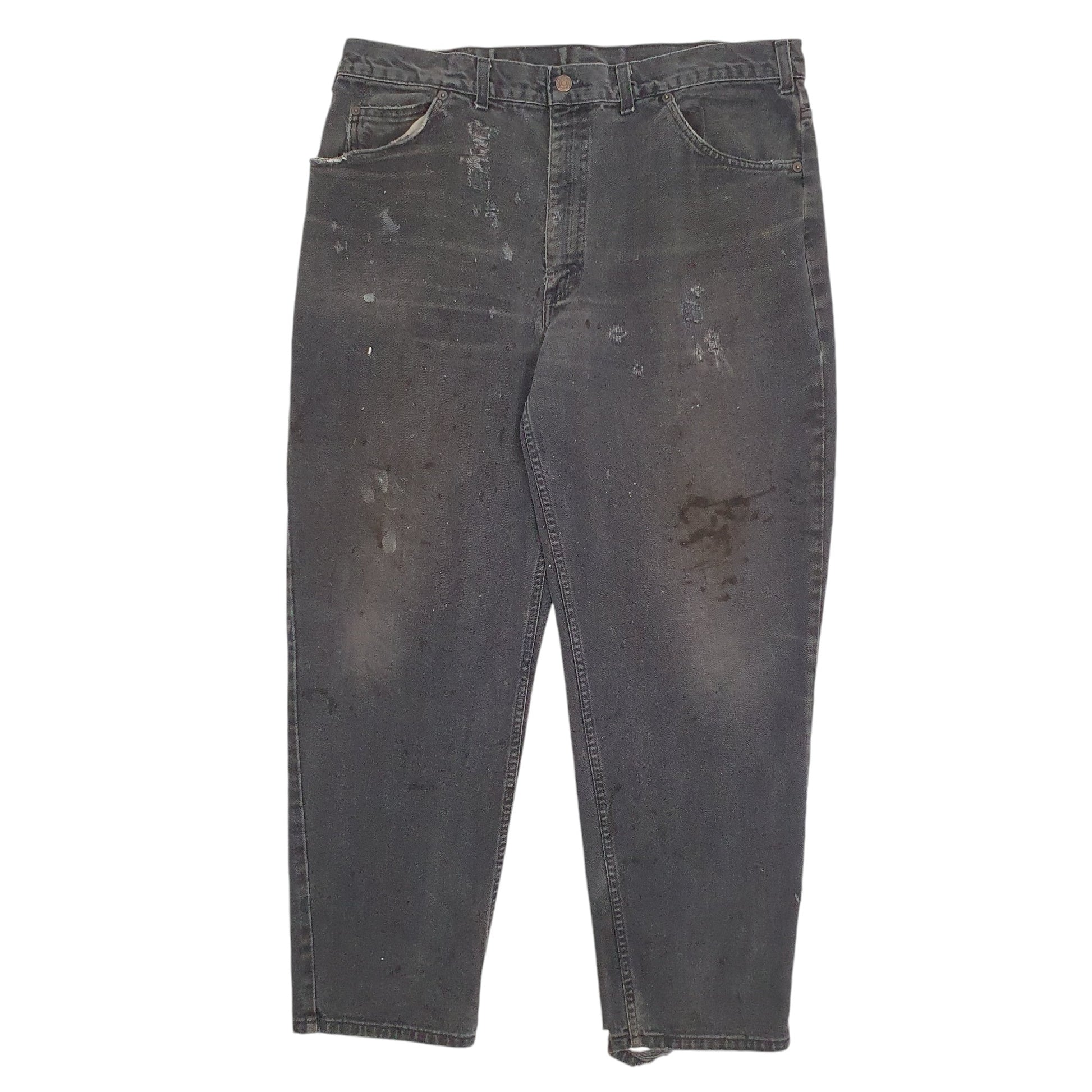 Mens Black Levis Orange Tab Vintage 90's Casual JeansW38 L30