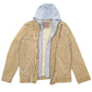 Mens Brown Levis Hooded Sherpa  Coat