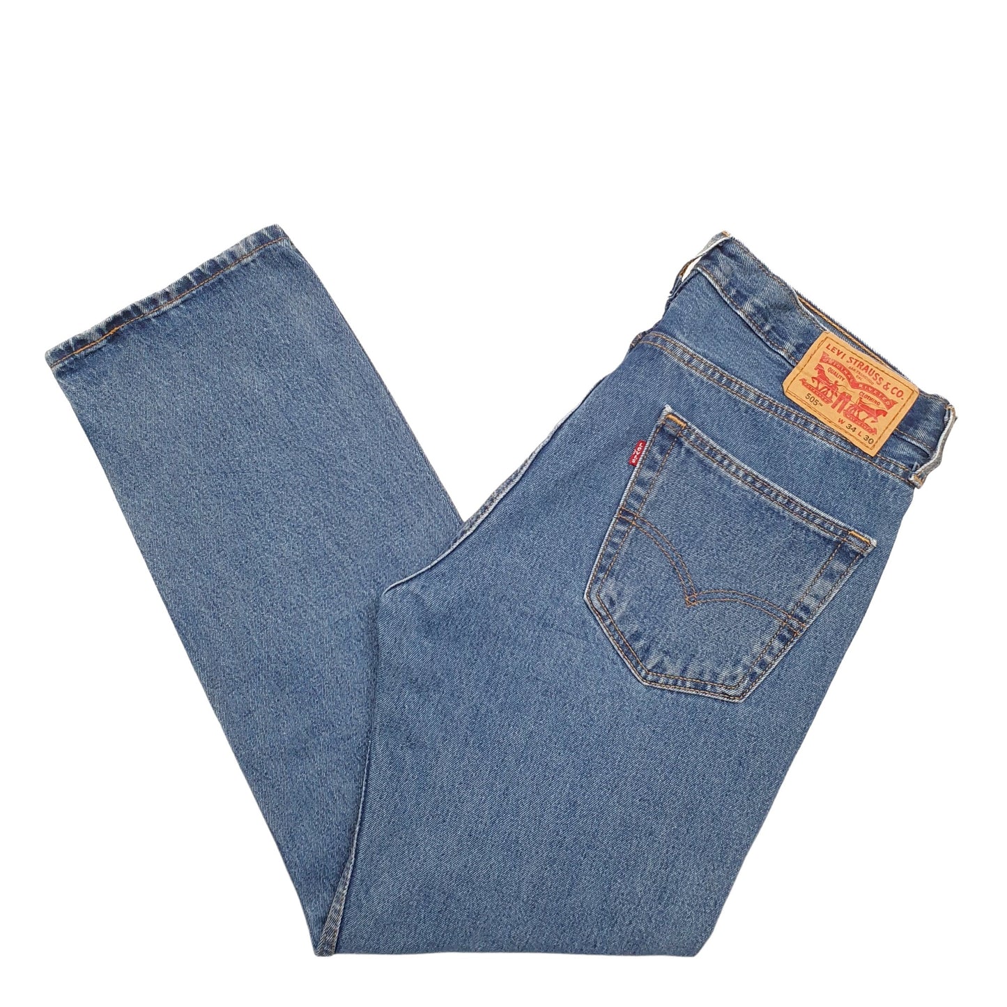 Mens Blue Levis  505 JeansW34 L30