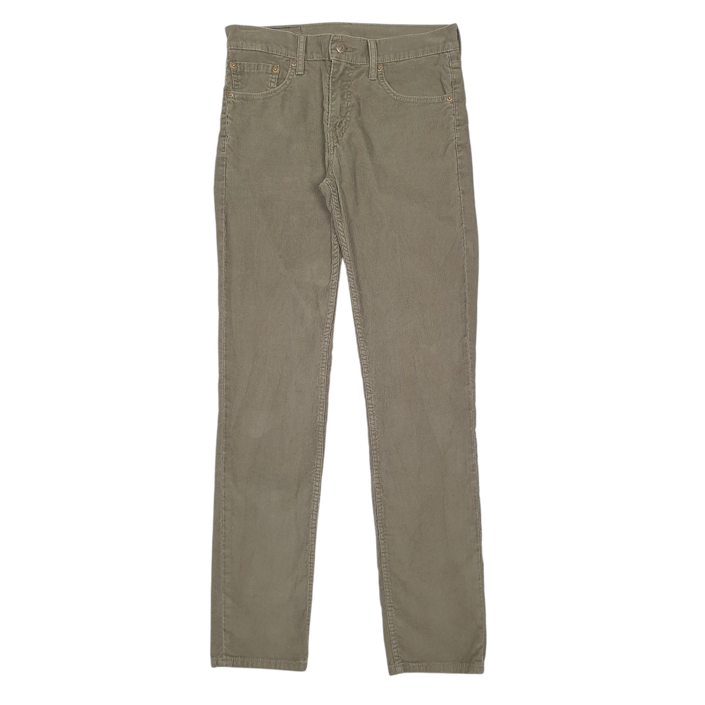 Mens Khaki Levis 511 Corduroy Trousers