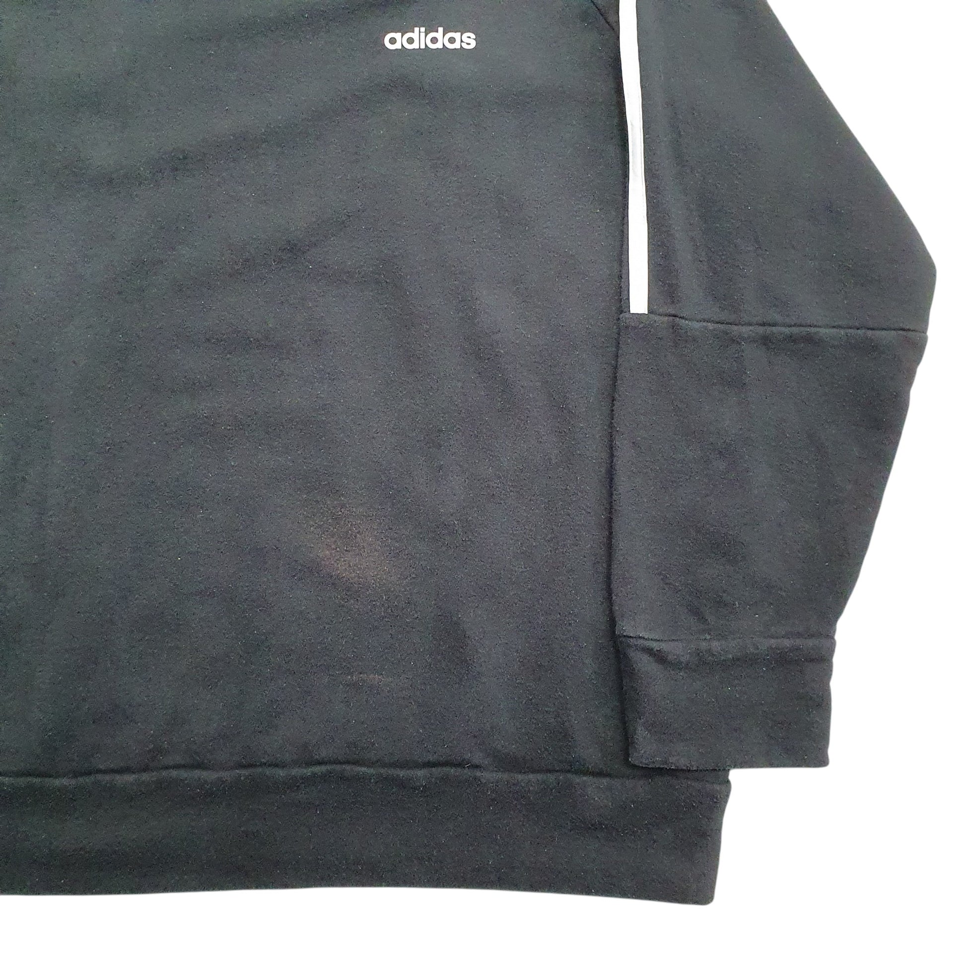 Womens Black Adidas  Crewneck Jumper