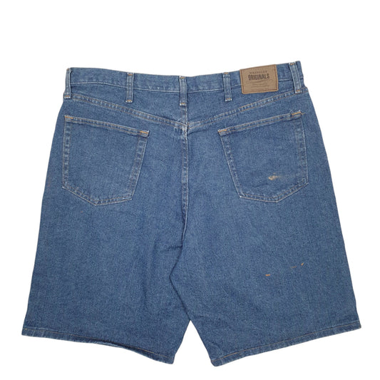 Mens Blue Wrangler Denim Jeans Jorts Denim Shorts