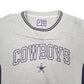Mens Grey Logo Athletic Vintage Dallas Cowboys Crewneck Jumper