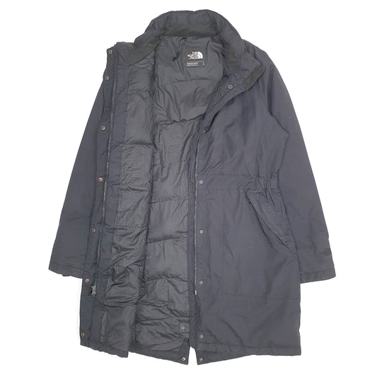 Womens Black The North Face Longline Trench  Coat