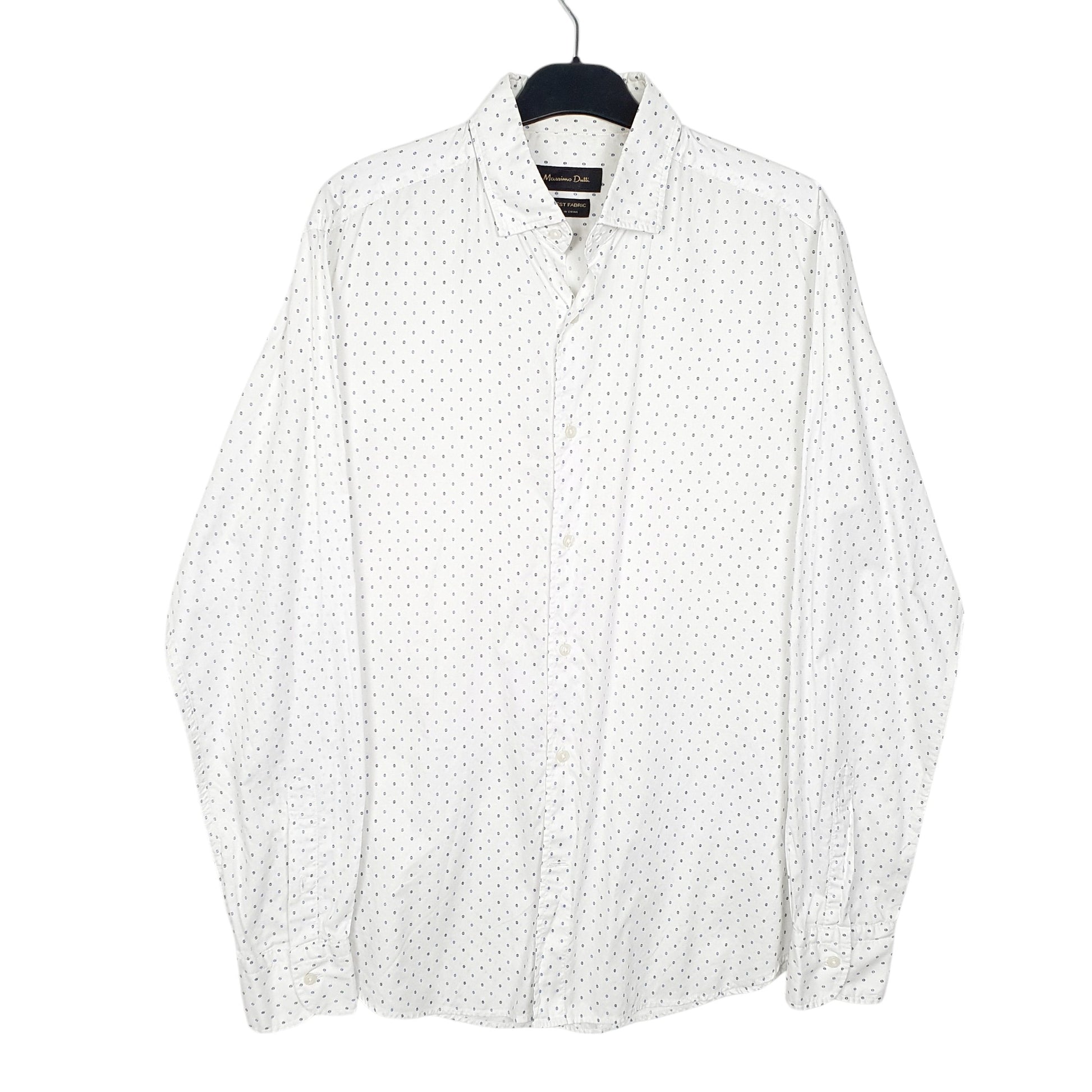 Mens White Massimo Dutti  Long Sleeve Shirt