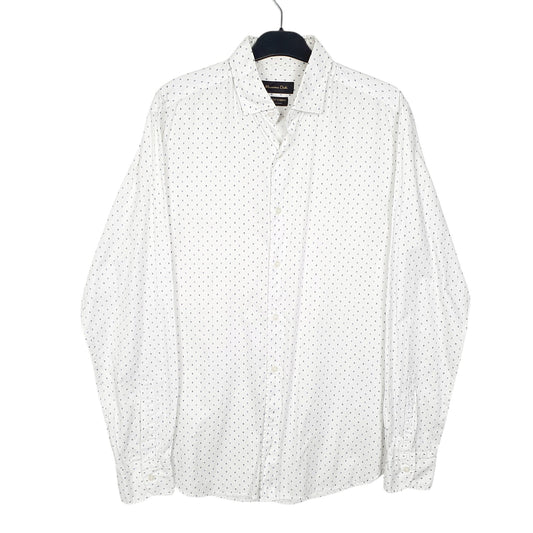 Mens White Massimo Dutti  Long Sleeve Shirt