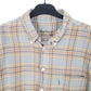 Mens Grey Barbour Winter Check Flannel Overshirt Long Sleeve Shirt