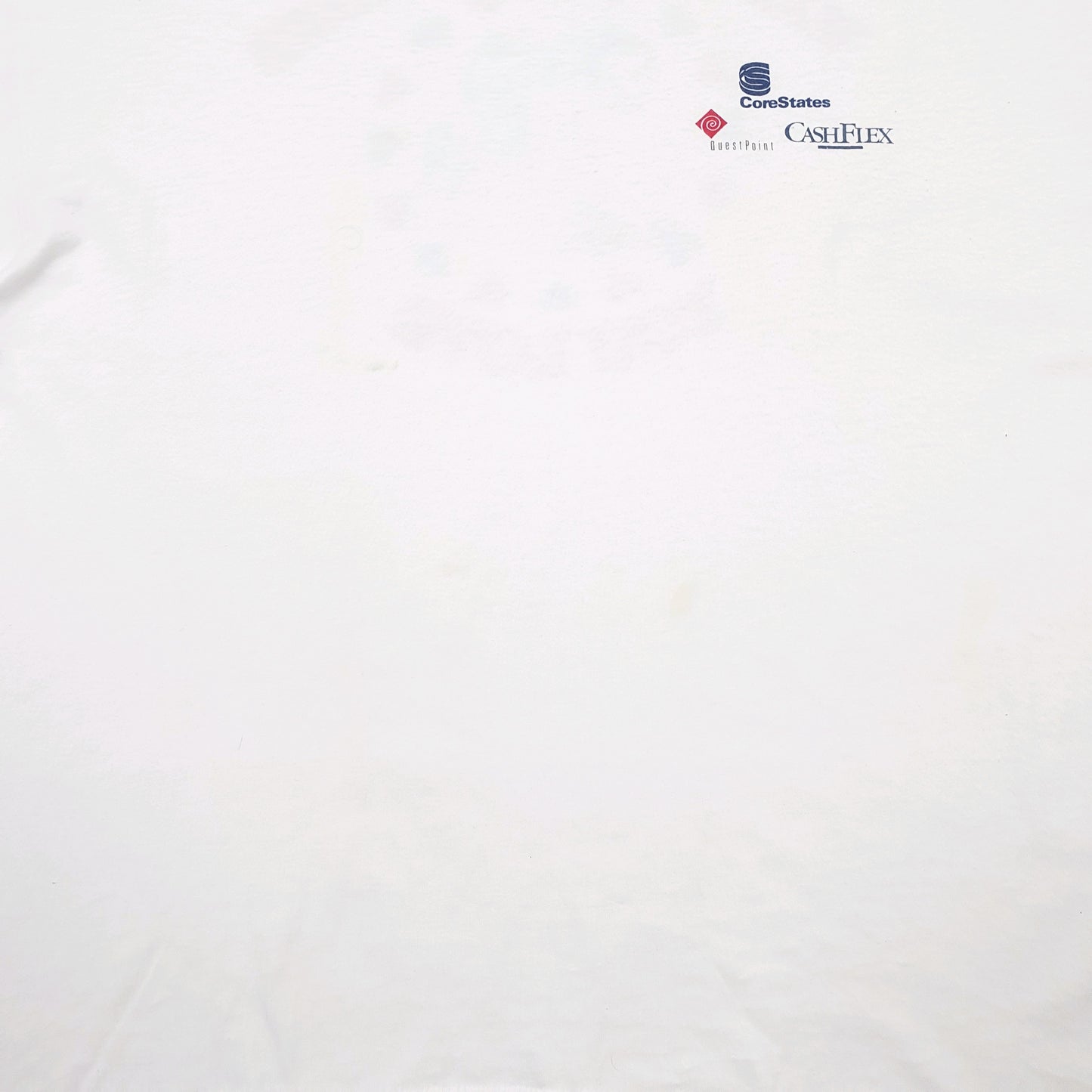 Mens White Hanes Single Stitch Vintage 90s Short Sleeve T Shirt