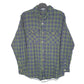 Mens Green Jeans Limited Flannel Overshirt Long Sleeve Shirt