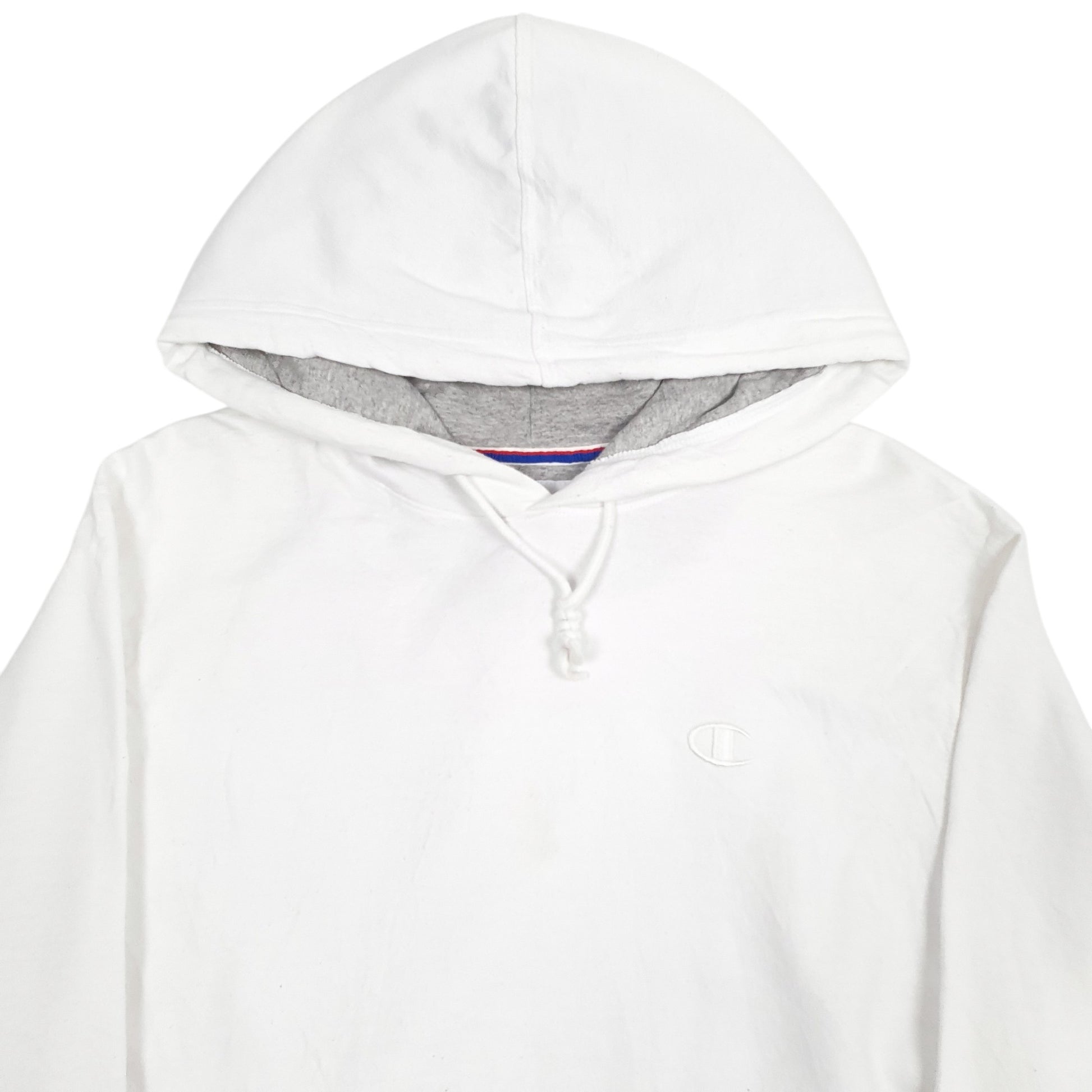 Mens White Champion  Hoodie Jumper