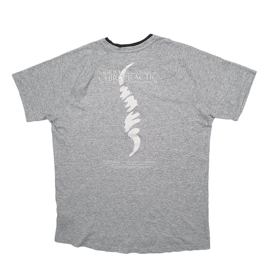 Mens Grey Puma Backprint Short Sleeve T Shirt