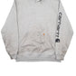 Mens Grey Carhartt Loose Fit Hoodie Jumper