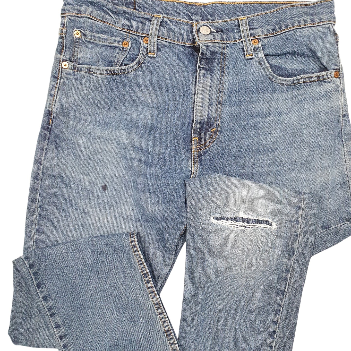 Mens Blue Levis Stretch 512 JeansW33 L30