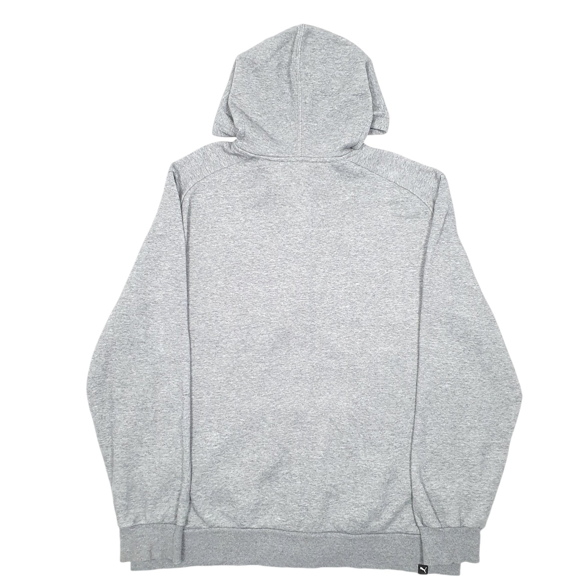 Mens Grey Puma Hoodie Full Zip Jumper